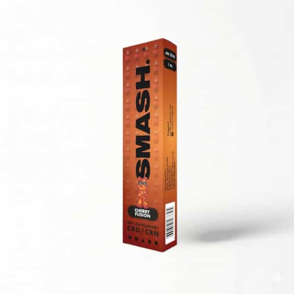 Duneklbraune Verpackung von einer CBD Vape von SMASH