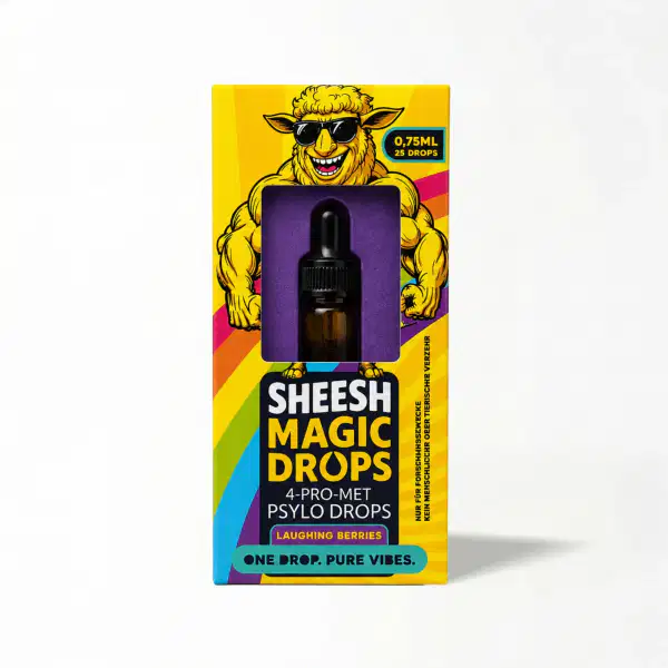 4-Pro-MET Drops Laughing Berries – Sheesh Magic Drops mit Pipettenflasche